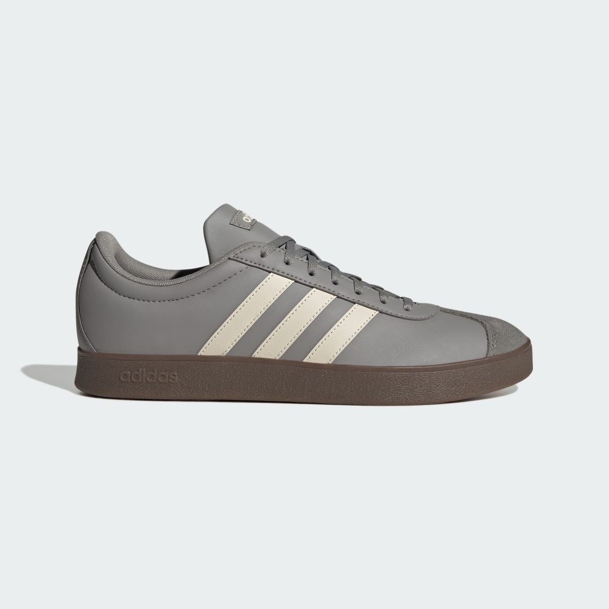 Adidas Men's VL Court Base Shoes - Charcoal Solid Grey / Alumina / Grey Four - Image 1