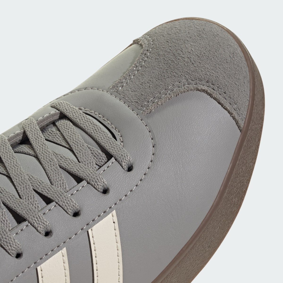 Adidas Men's VL Court Base Shoes - Charcoal Solid Grey / Alumina / Grey Four - Image 8