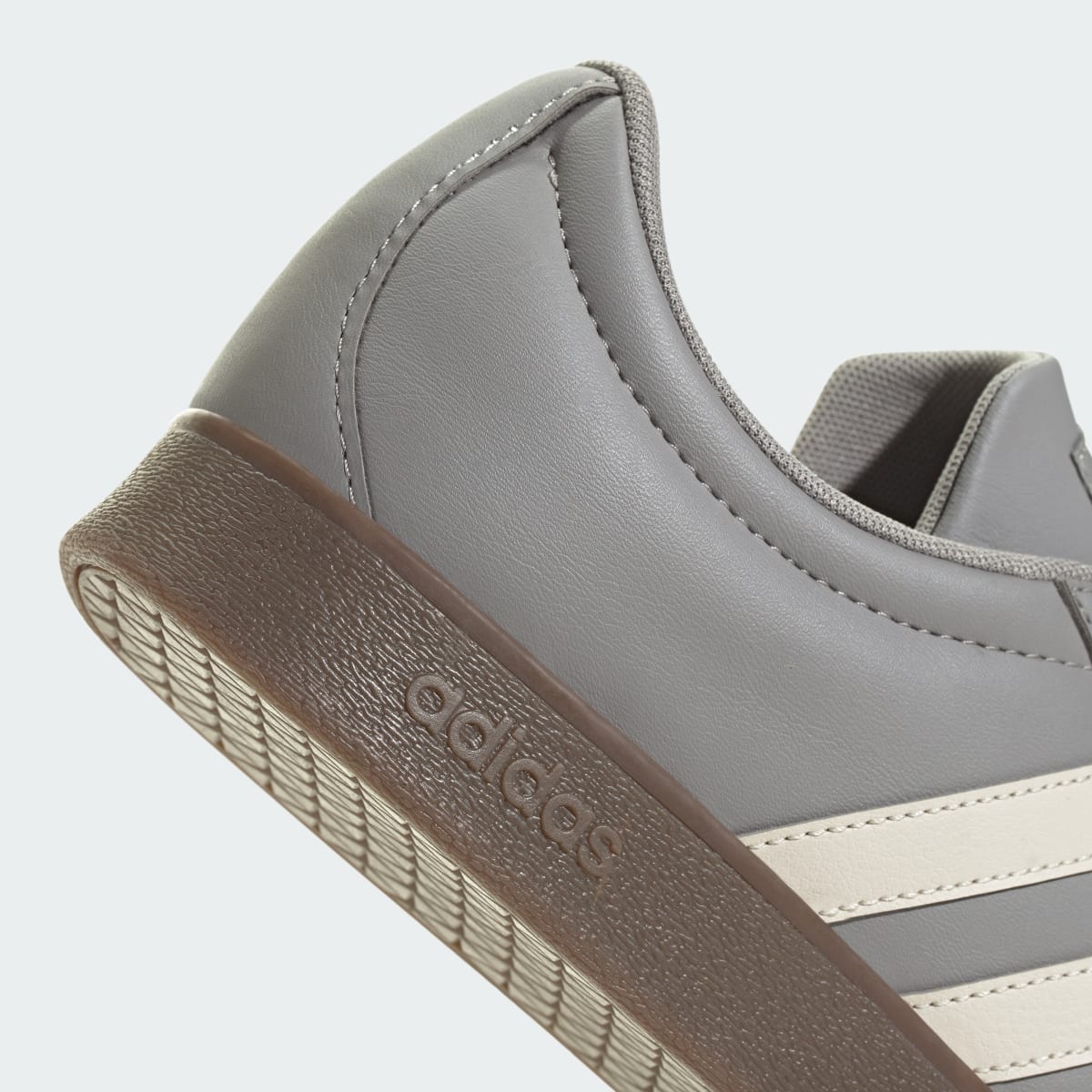 Adidas Men's VL Court Base Shoes - Charcoal Solid Grey / Alumina / Grey Four - Image 9