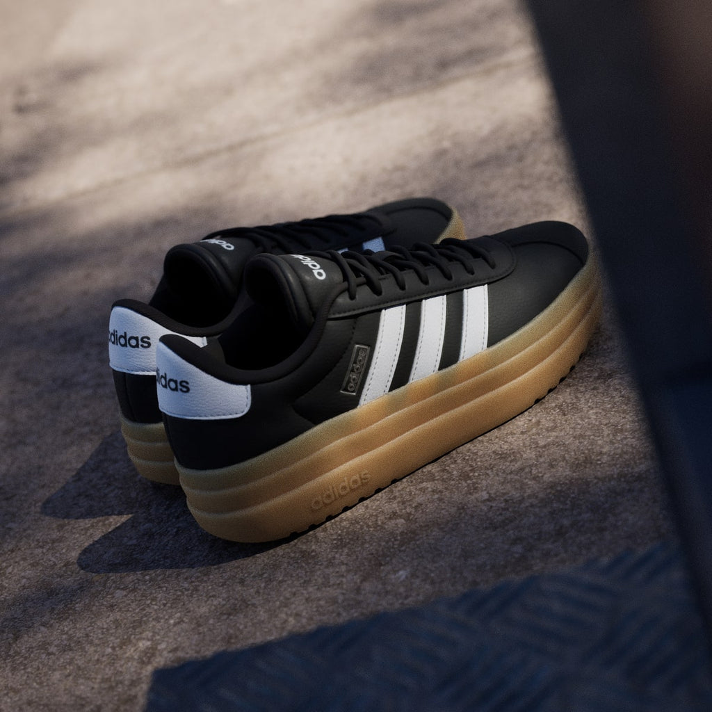 Adidas Women's VL Court Bold Shoes - Core Black / Cloud White / Cyber Metallic - Image 6