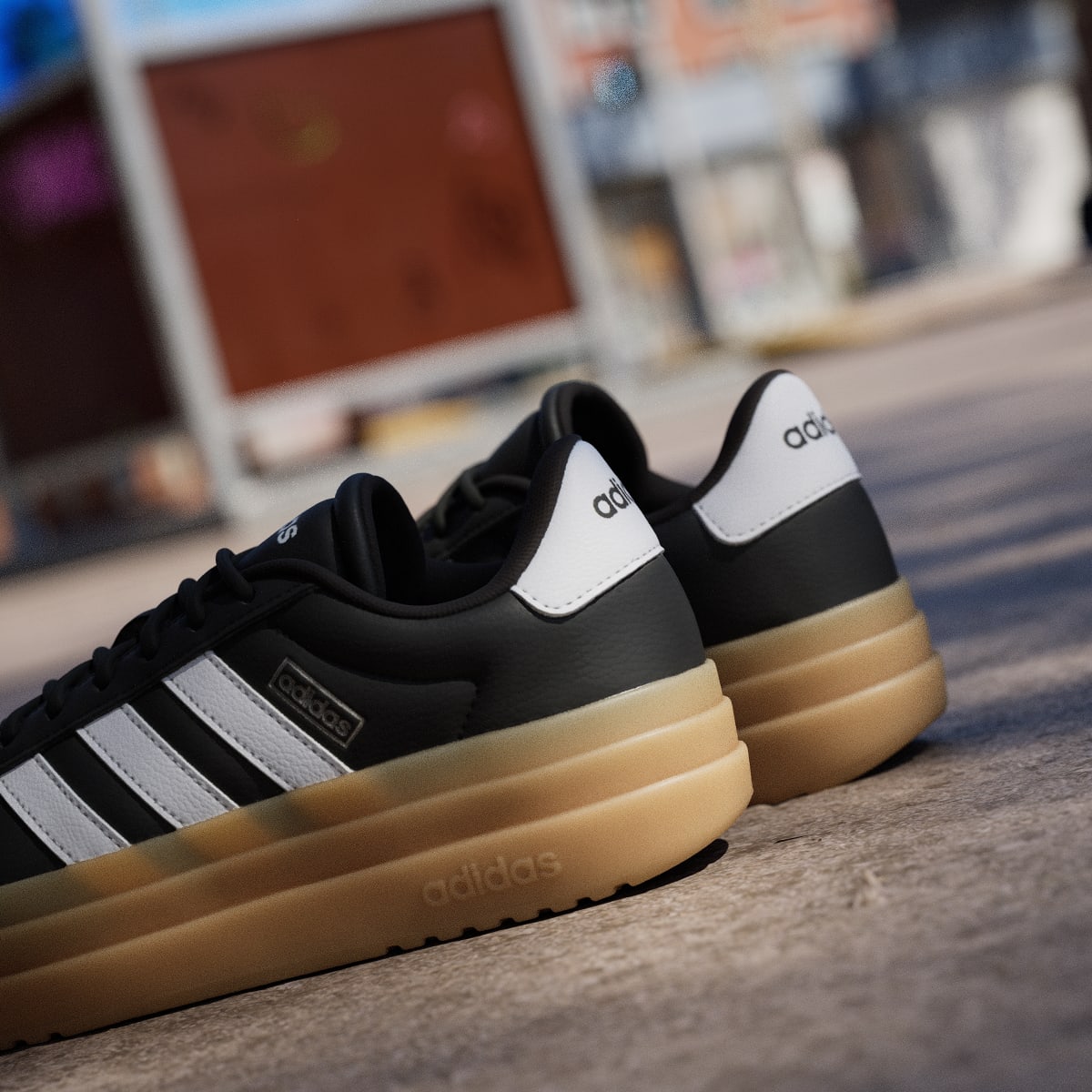 Adidas Women's VL Court Bold Shoes - Core Black / Cloud White / Cyber Metallic - Image 9