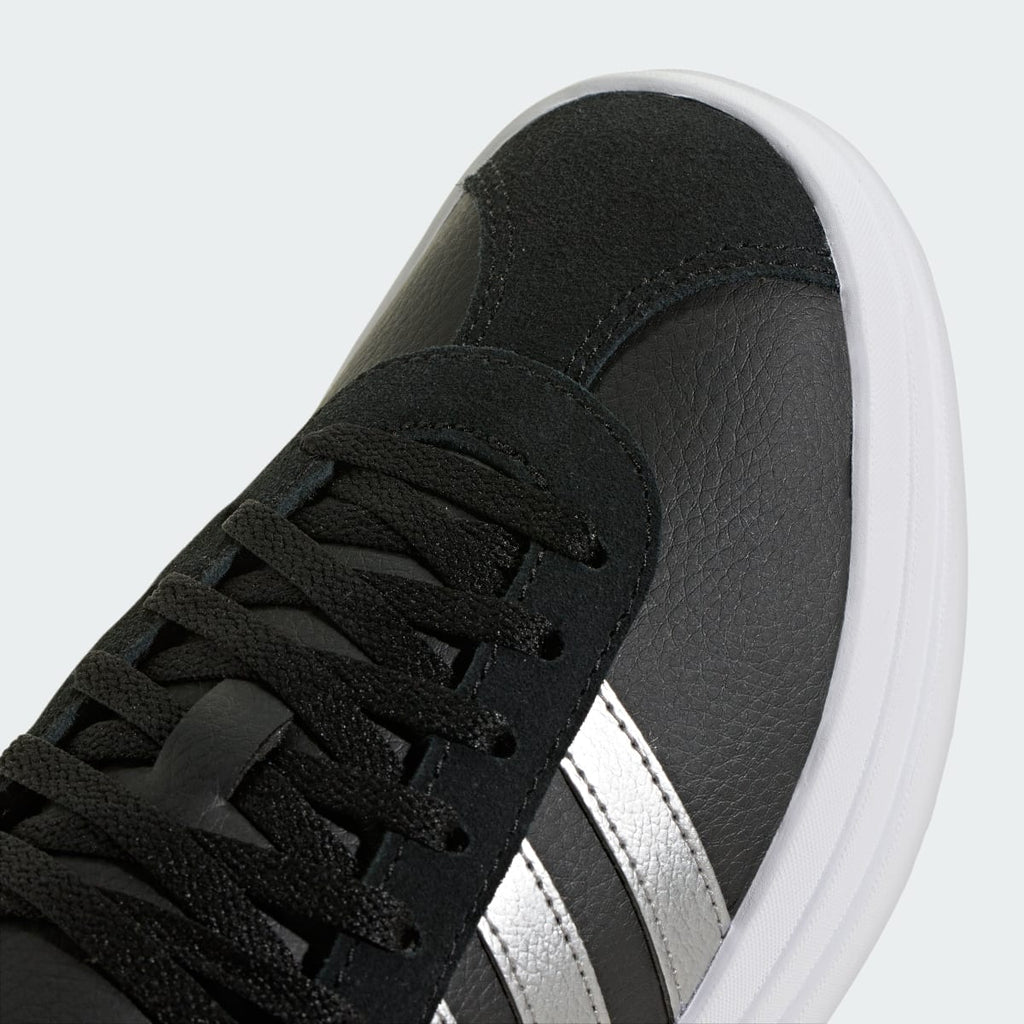 Adidas Kids' VL Court Bold Shoes Kids - Core Black / Silver Metallic / Cloud White - Image 8