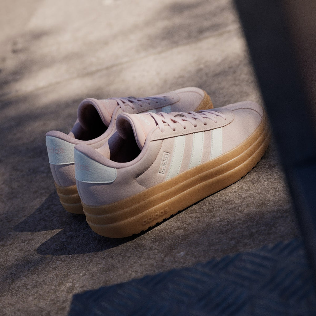 Adidas Women's VL Court Bold Shoes - Blush Pink / Off White / Gum - Image 6