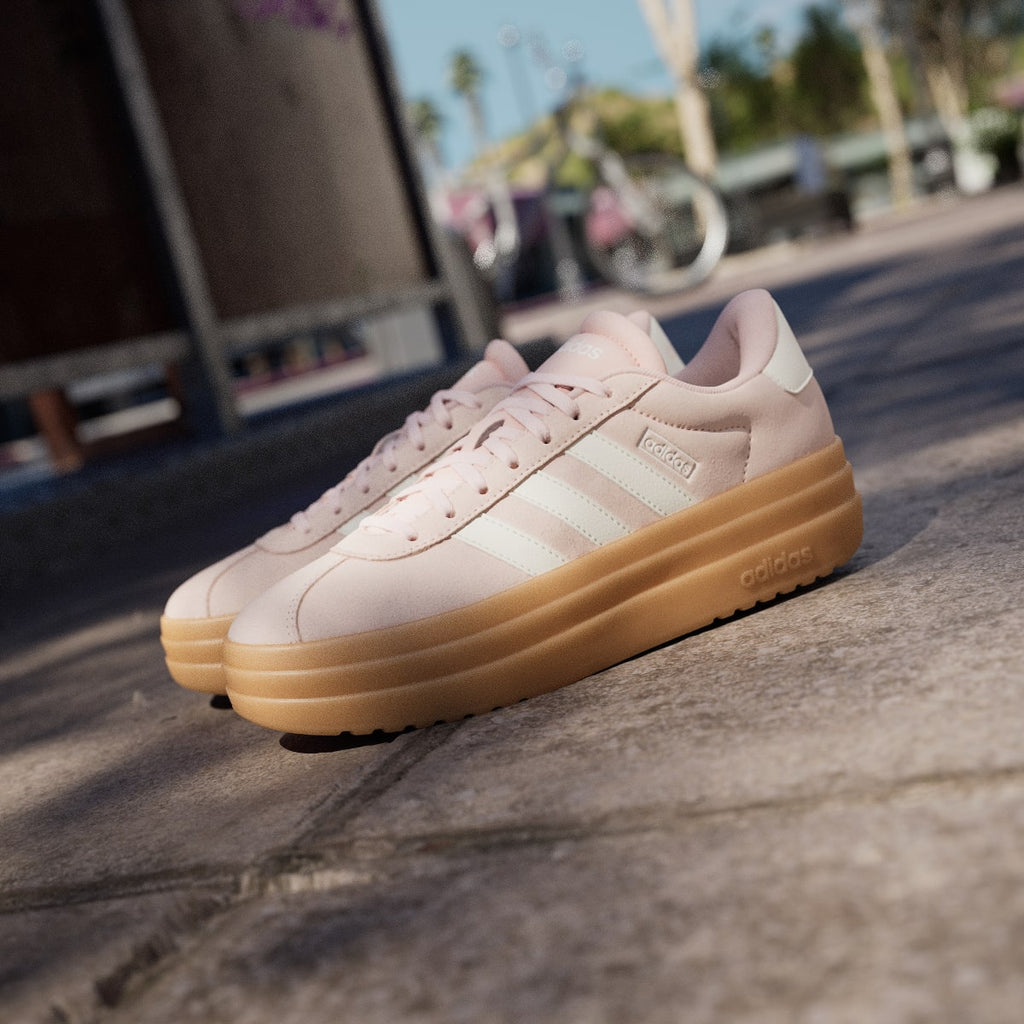 Adidas Women's VL Court Bold Shoes - Blush Pink / Off White / Gum - Image 8
