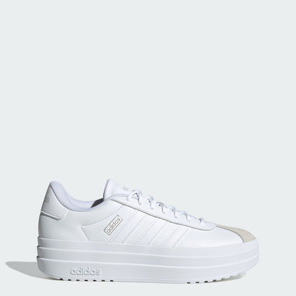 Adidas Women's VL Court Bold Shoes - Cloud White / Cloud White / Crystal White - Image 1