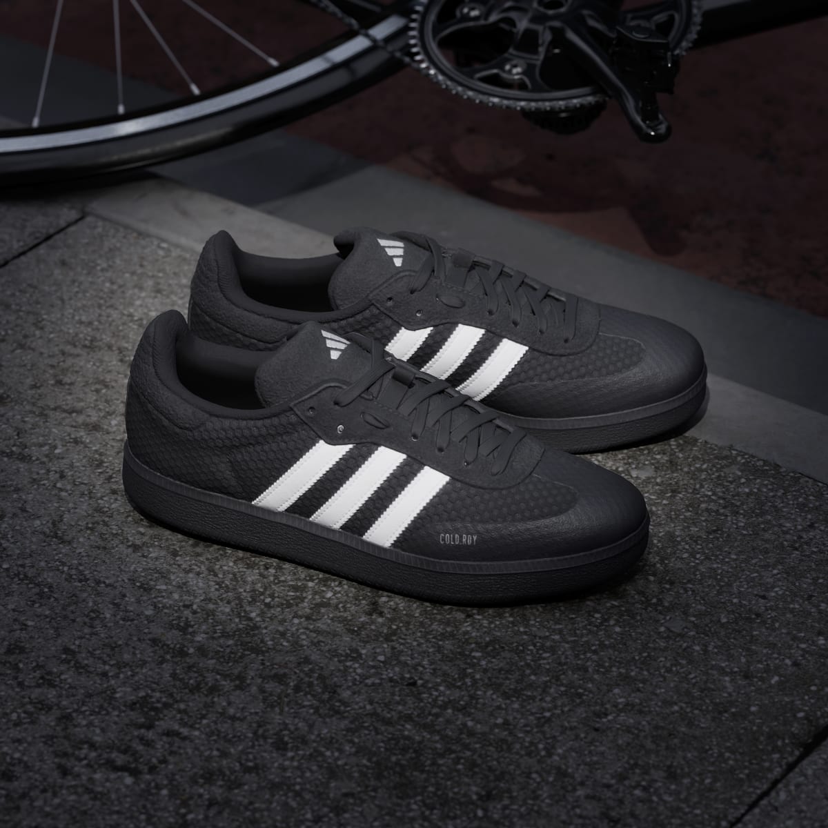 Adidas Men's Velosamba Cold.Rdy Cycling Shoes - Core Black / Cloud White / Zero Metalic - Image 8
