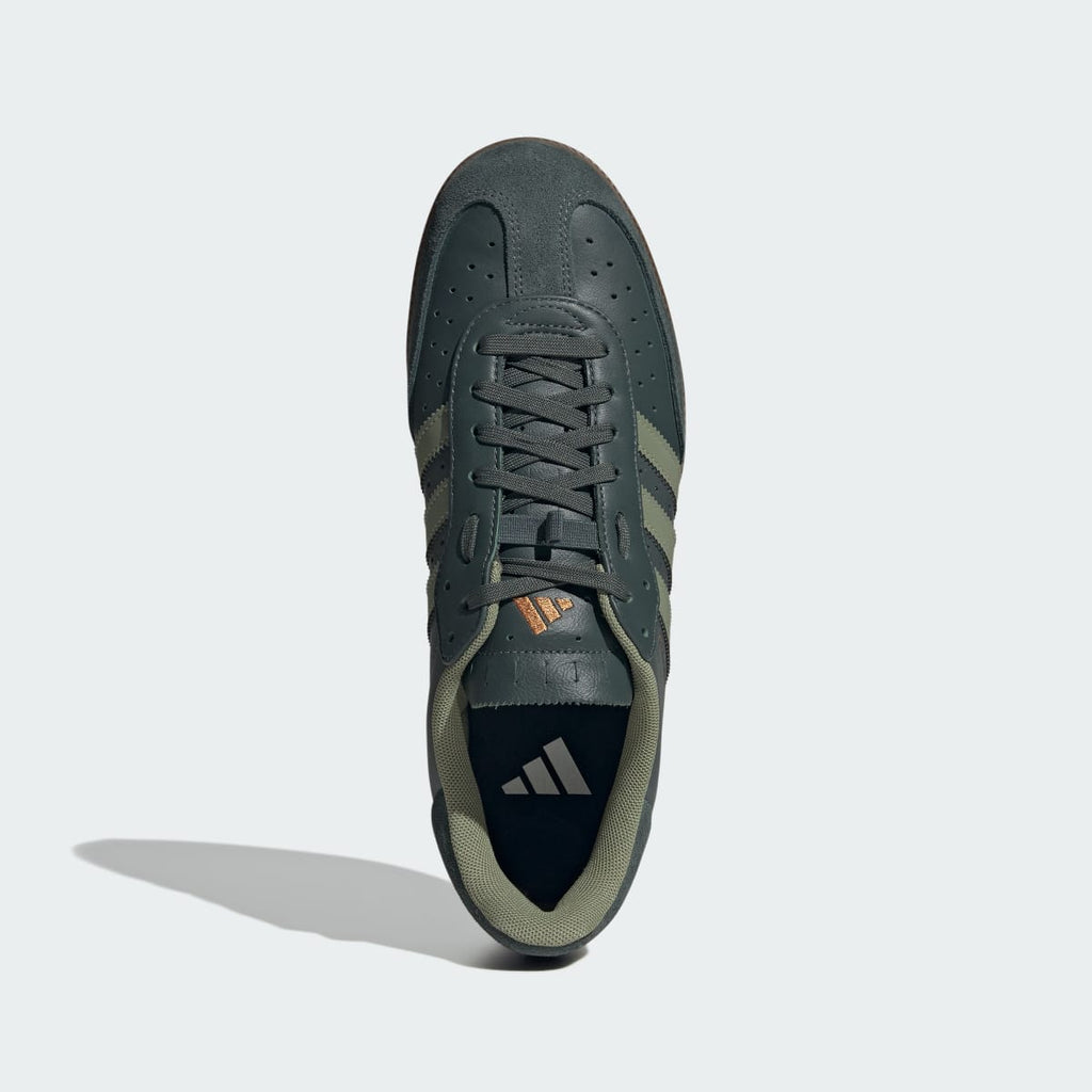 Adidas Men's Velosamba Leather Shoes - Legend Ivy / Tent Green / Thermal Gold Met. - Image 3