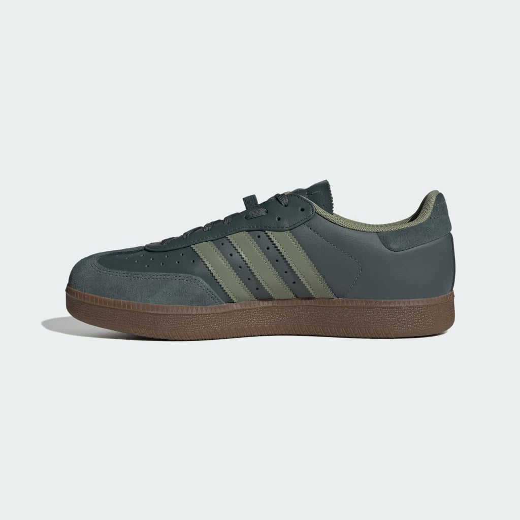Adidas Men's Velosamba Leather Shoes - Legend Ivy / Tent Green / Thermal Gold Met. - Image 7