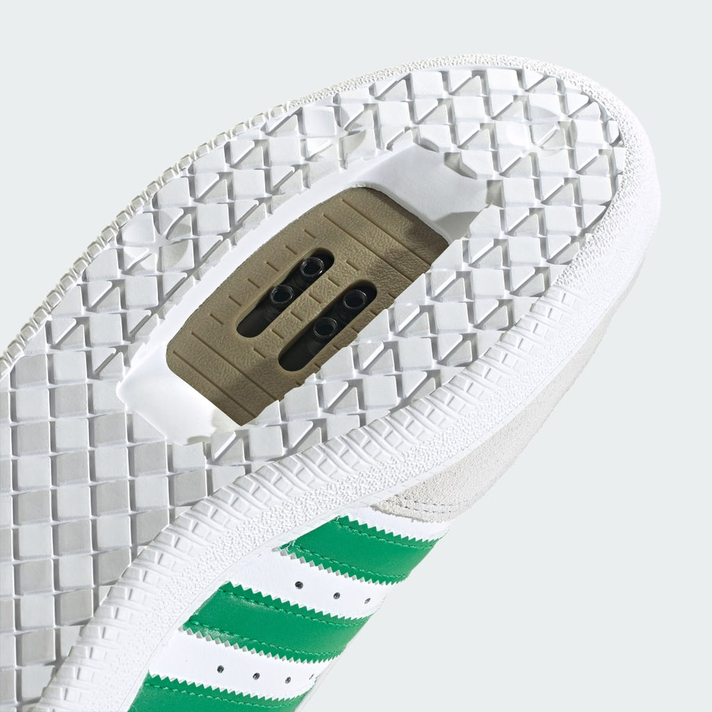 Adidas Men's Velosamba Leather Shoes - Cloud White / Green / Thermal Chrome - Image 9