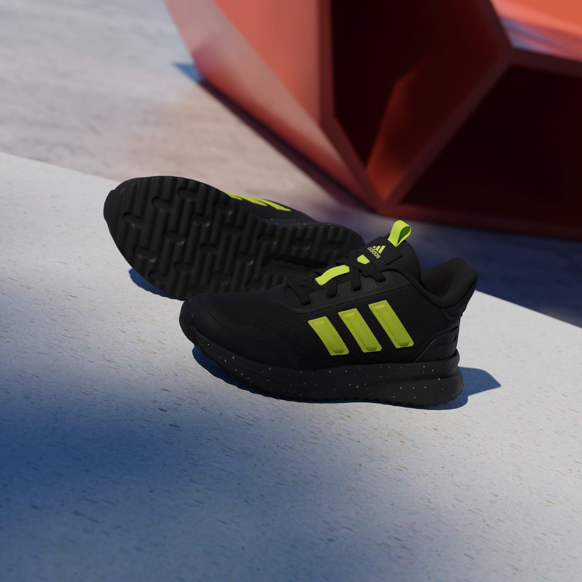 Adidas Kids' X_PLRPATH Shoes Kids - Core Black / Solar Slime / Solar Slime - Image 4