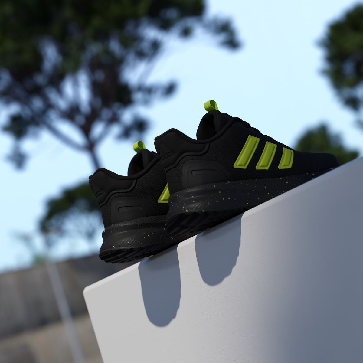 Adidas Kids' X_PLRPATH Shoes Kids - Core Black / Solar Slime / Solar Slime - Image 8