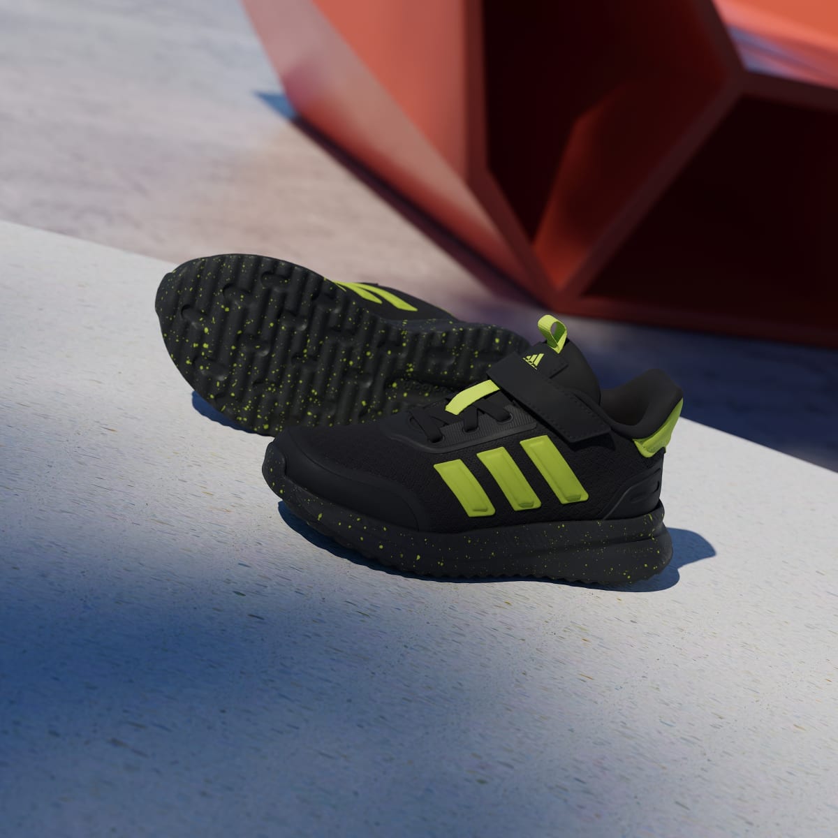 Adidas Kids' X_PLRPATH Shoes Kids - Core Black / Solar Slime / Solar Slime - Image 4