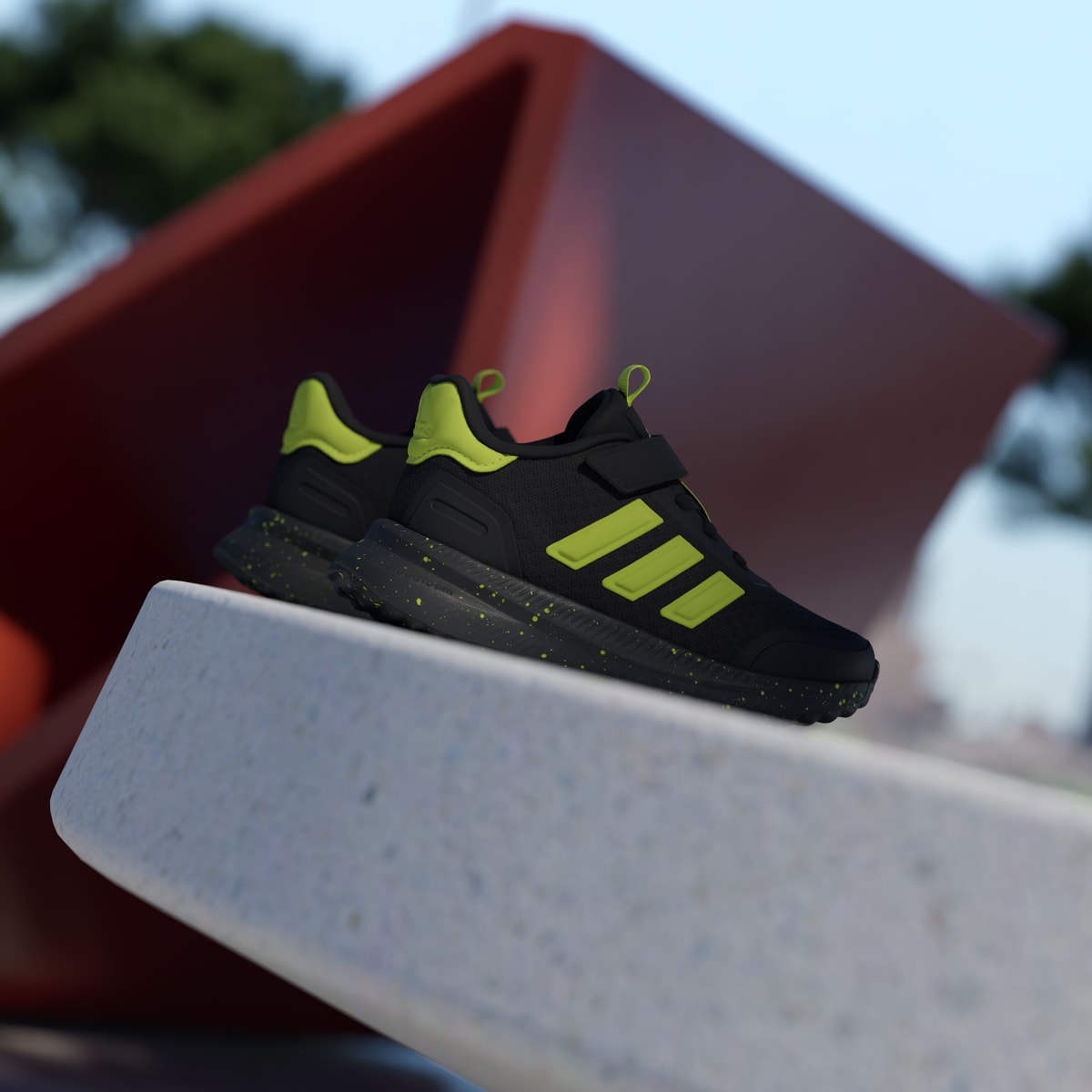 Adidas Kids' X_PLRPATH Shoes Kids - Core Black / Solar Slime / Solar Slime - Image 6
