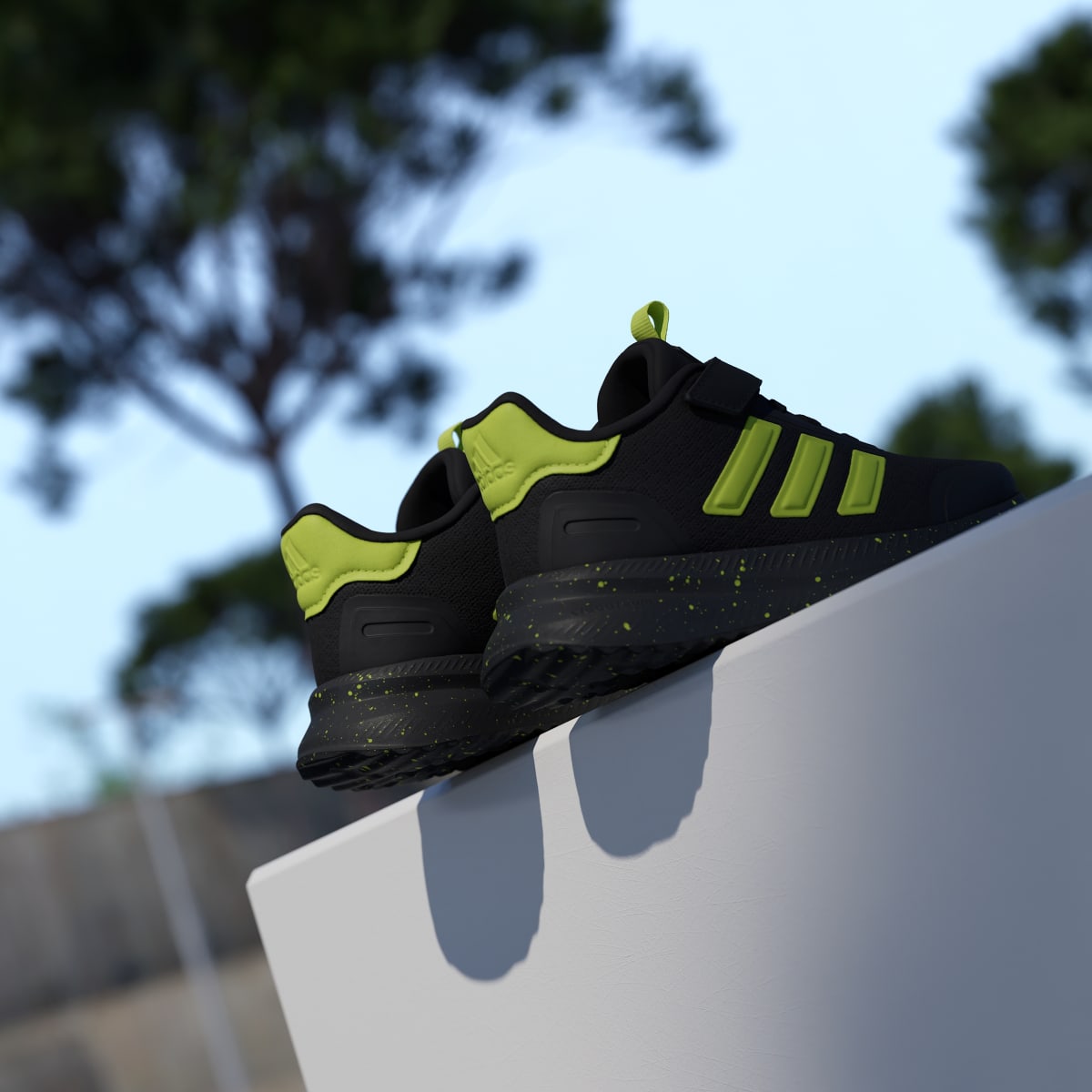 Adidas Kids' X_PLRPATH Shoes Kids - Core Black / Solar Slime / Solar Slime - Image 8