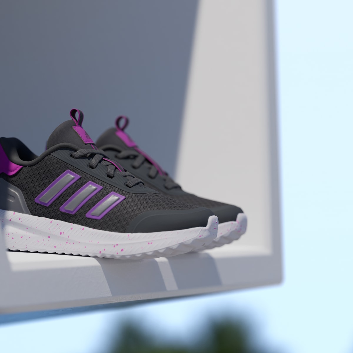 Adidas Kids' X_PLRPATH Shoes Kids - Grey Five / Purple Burst / Iron Metallic - Image 10