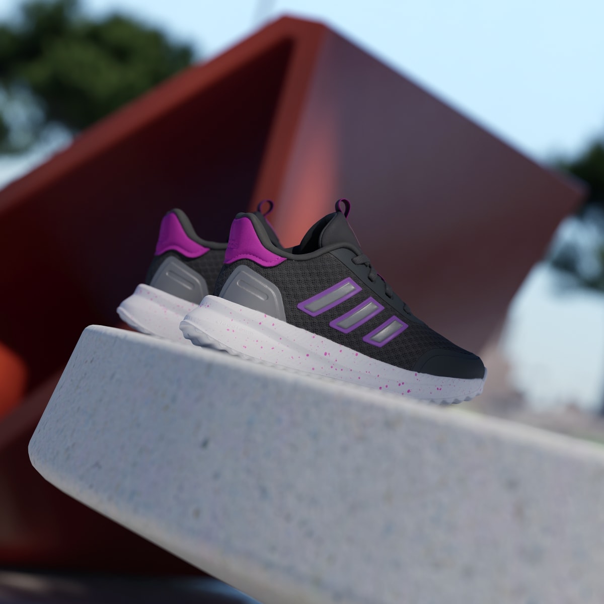 Adidas Kids' X_PLRPATH Shoes Kids - Grey Five / Purple Burst / Iron Metallic - Image 6