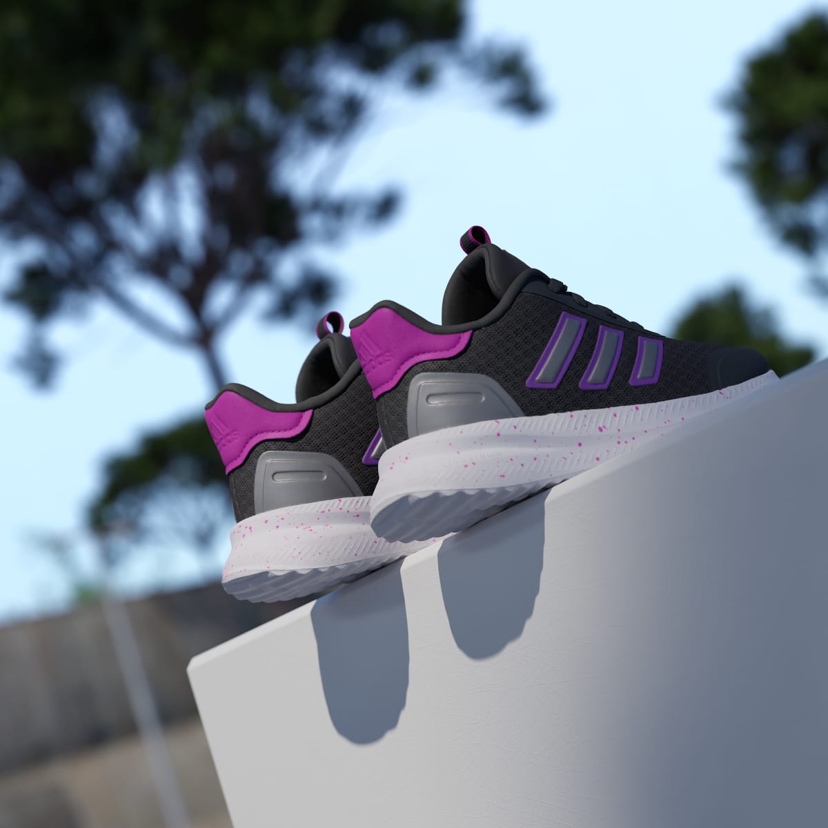 Adidas Kids' X_PLRPATH Shoes Kids - Grey Five / Purple Burst / Iron Metallic - Image 8