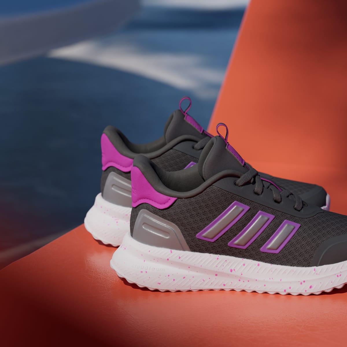 Adidas Kids' X_PLRPATH Shoes Kids - Grey Five / Purple Burst / Iron Metallic - Image 9
