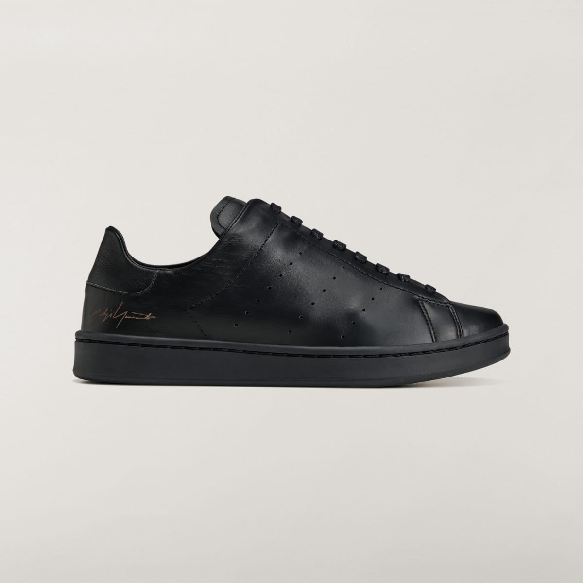 Adidas Women's Y-3 DIAGONAL STAN SMITH Sneakers - Black / Black / Black - Image 1