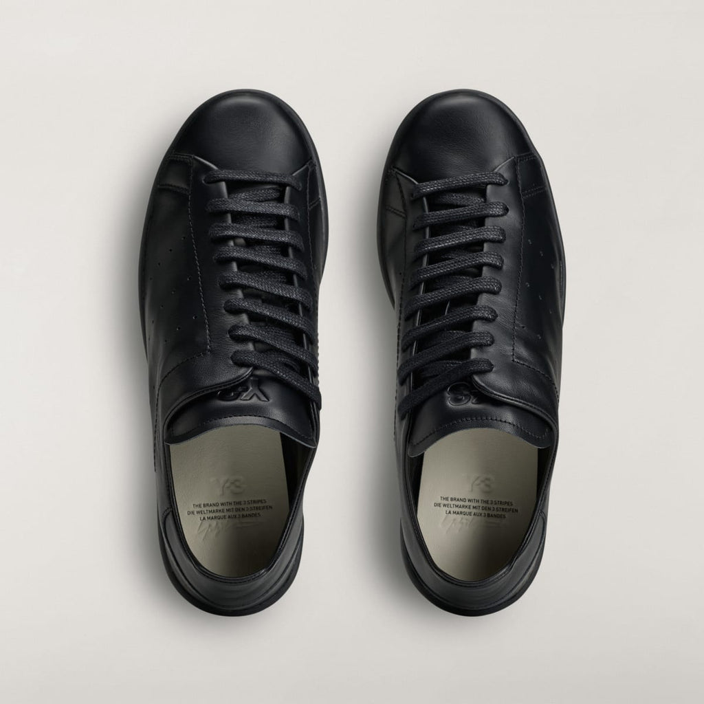 Adidas Women's Y-3 DIAGONAL STAN SMITH Sneakers - Black / Black / Black - Image 2