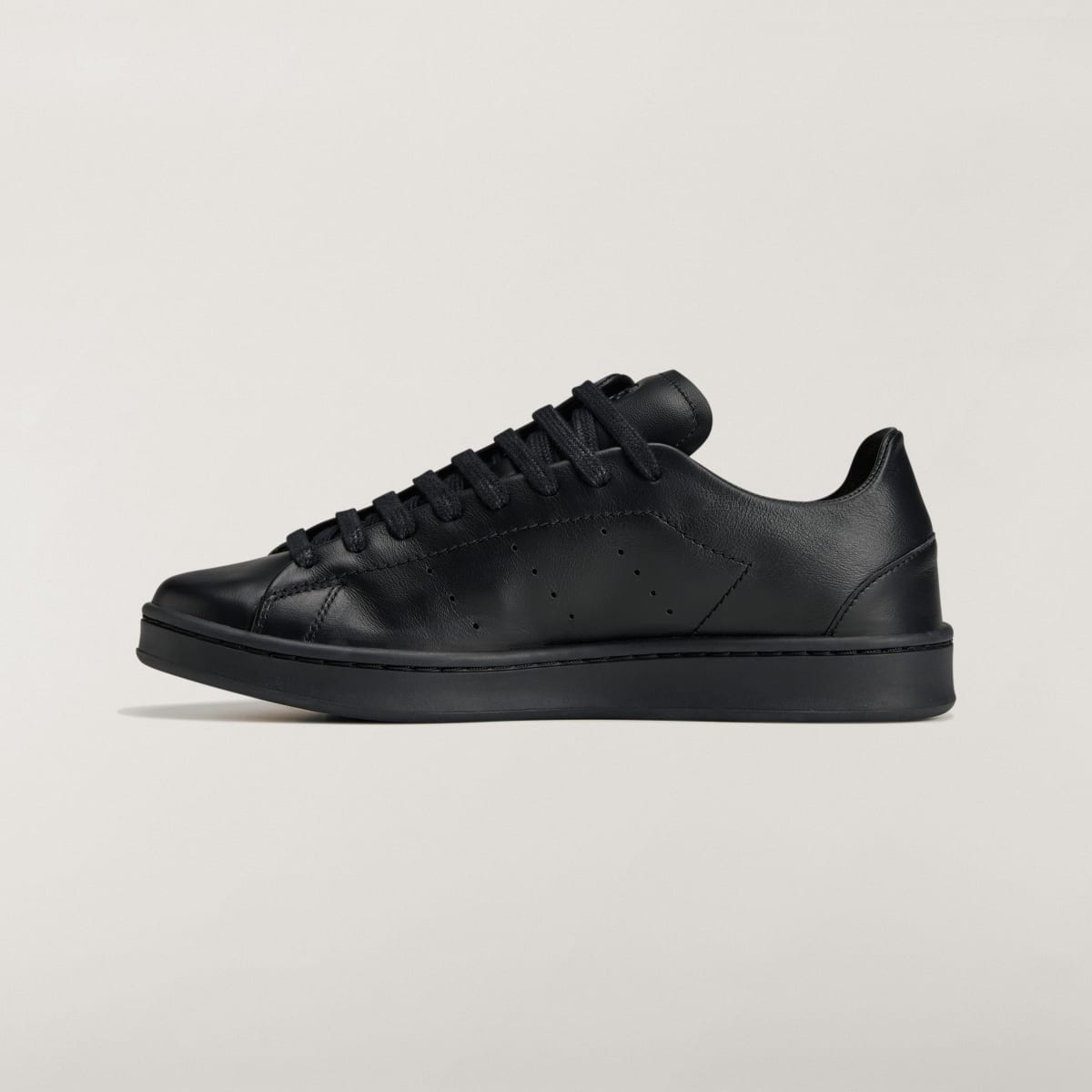Adidas Women's Y-3 DIAGONAL STAN SMITH Sneakers - Black / Black / Black - Image 6