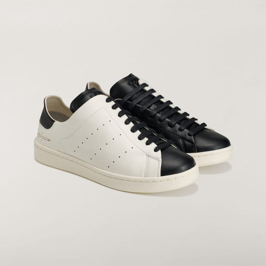 Adidas Women's Y-3 DIAGONAL STAN SMITH Sneakers - Off White / Off White / Black - Image 2