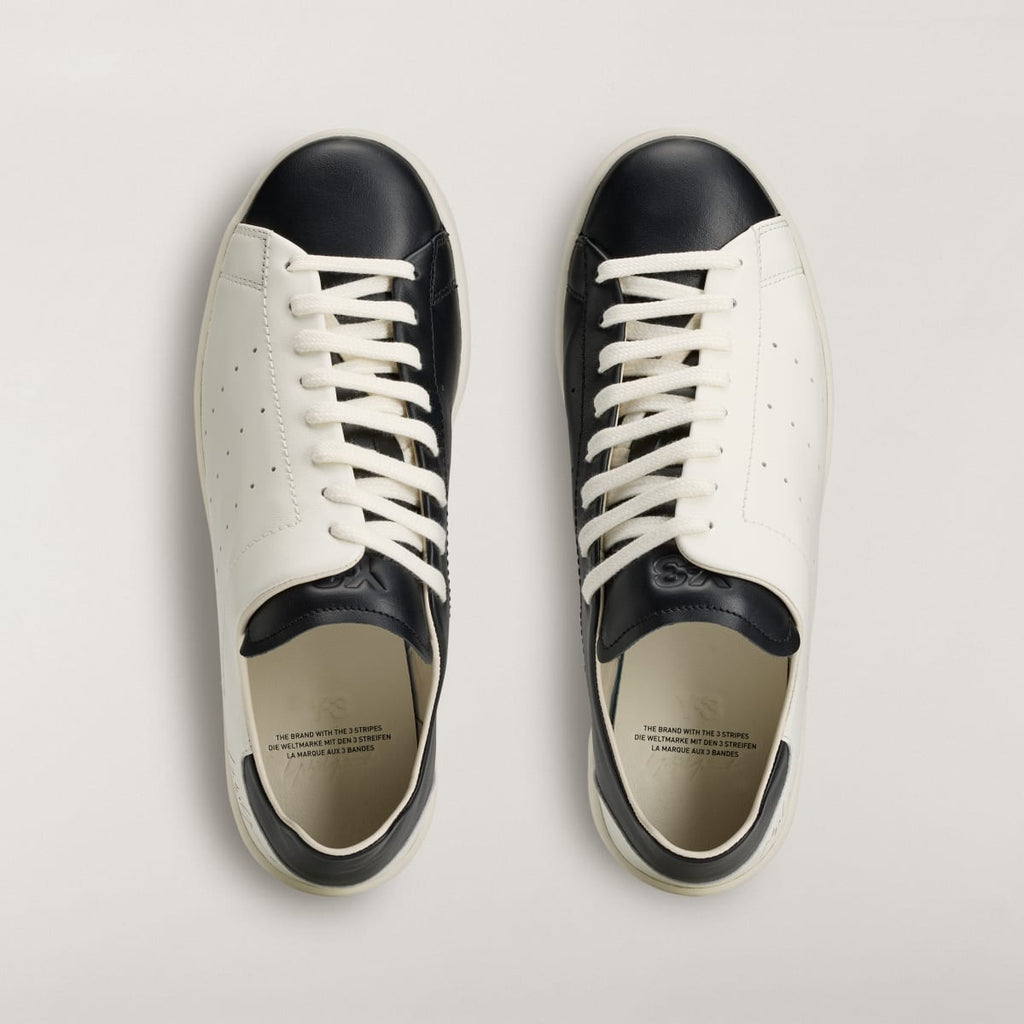 Adidas Women's Y-3 DIAGONAL STAN SMITH Sneakers - Off White / Off White / Black - Image 3