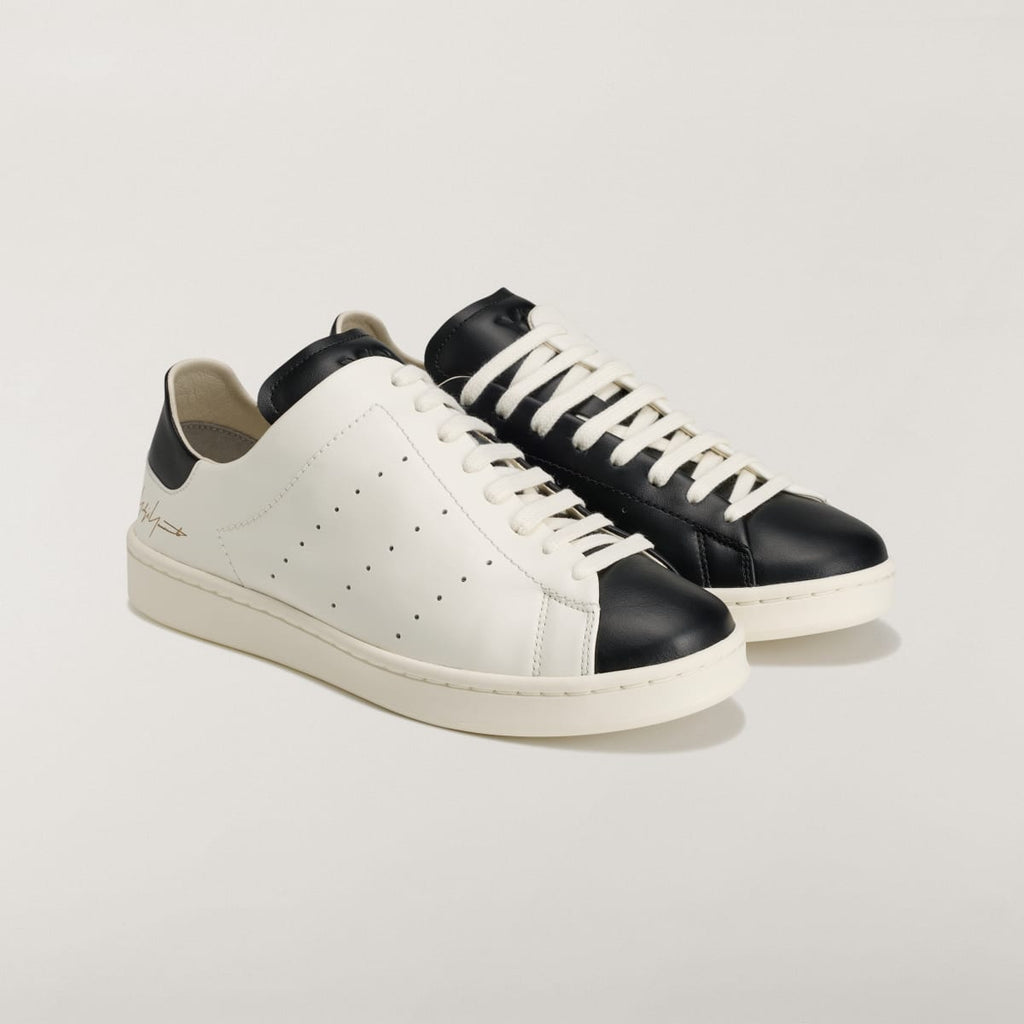 Adidas Women's Y-3 DIAGONAL STAN SMITH Sneakers - Off White / Off White / Black - Image 5