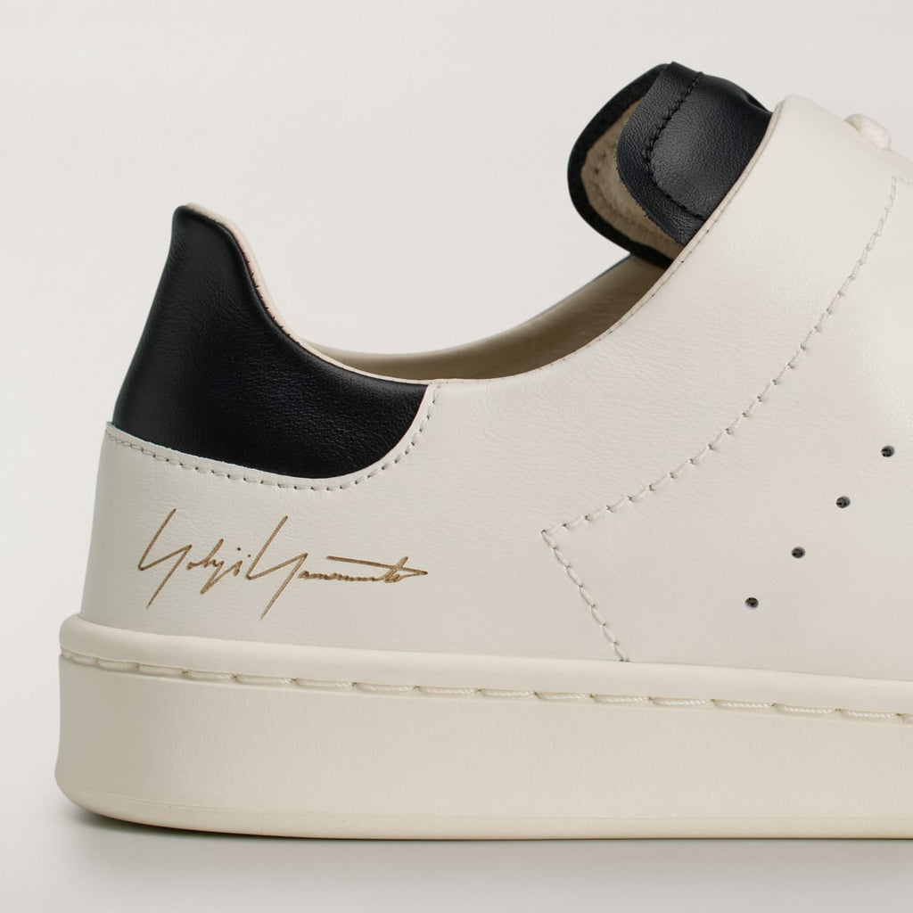 Adidas Women's Y-3 DIAGONAL STAN SMITH Sneakers - Off White / Off White / Black - Image 8