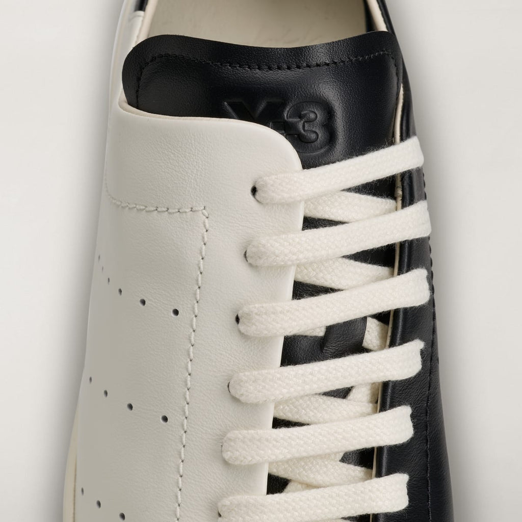 Adidas Women's Y-3 DIAGONAL STAN SMITH Sneakers - Off White / Off White / Black - Image 9