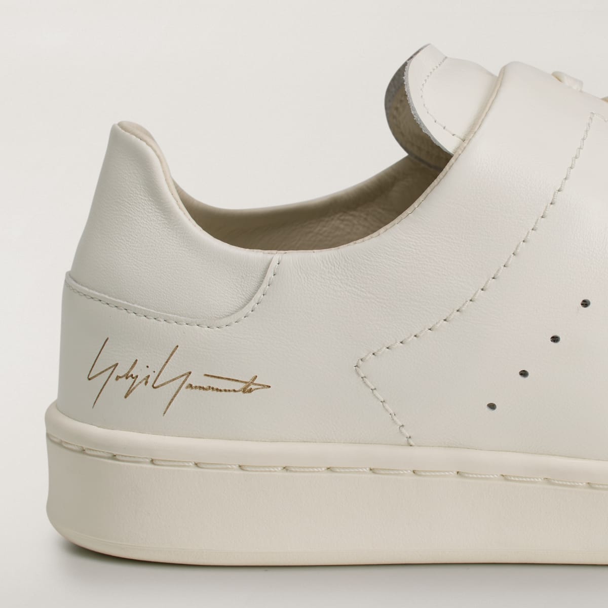 Adidas Men's Y-3 DIAGONAL STAN SMITH Sneakers - Off White / Off White / Off White - Image 8