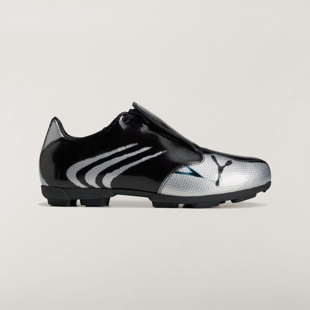 Adidas Women's Y-3 F50 AOP Shoes - Silver Metallic / Black / Utility Black - Image 1