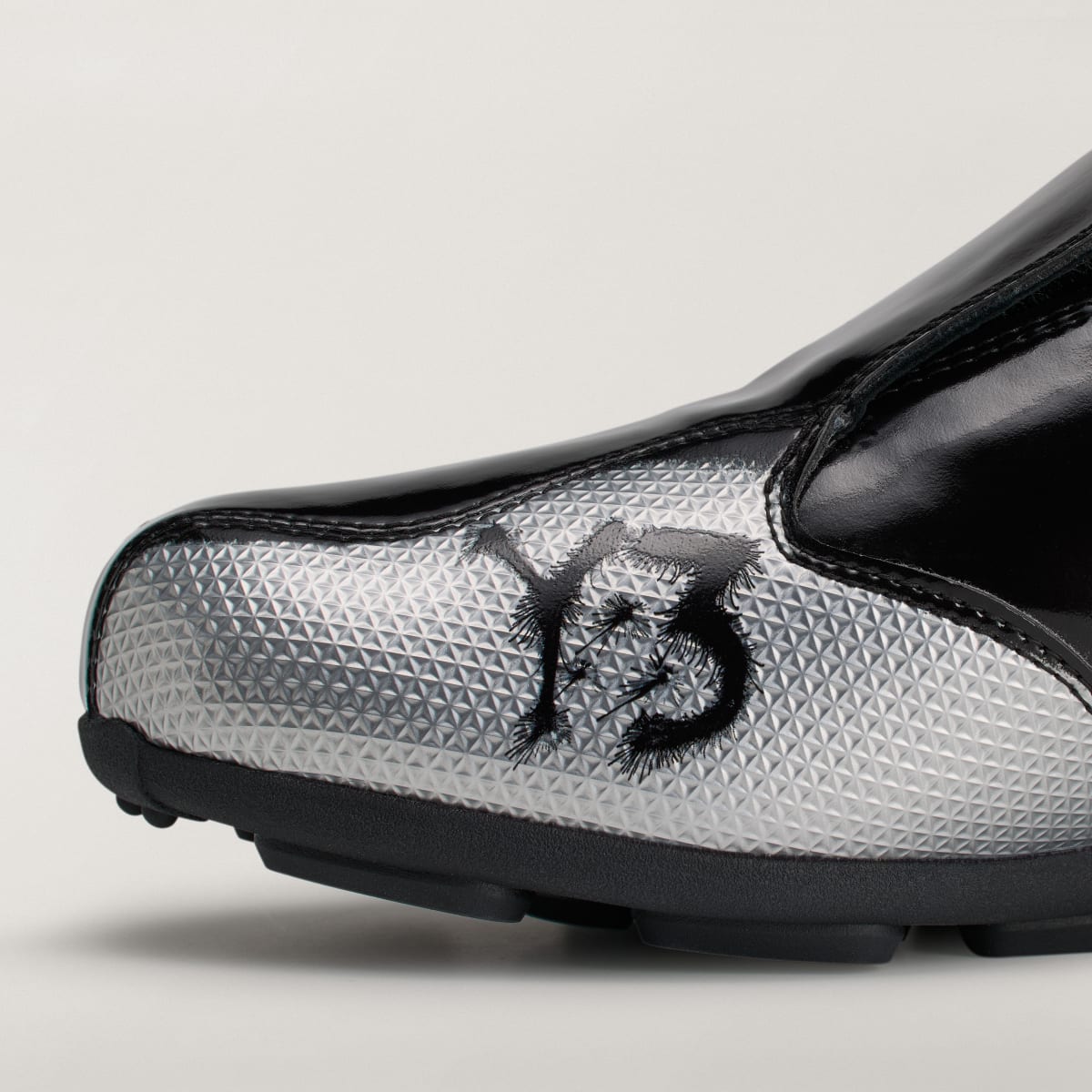 Adidas Men's Y-3 F50 AOP Shoes - Silver Metallic / Black / Utility Black - Image 7