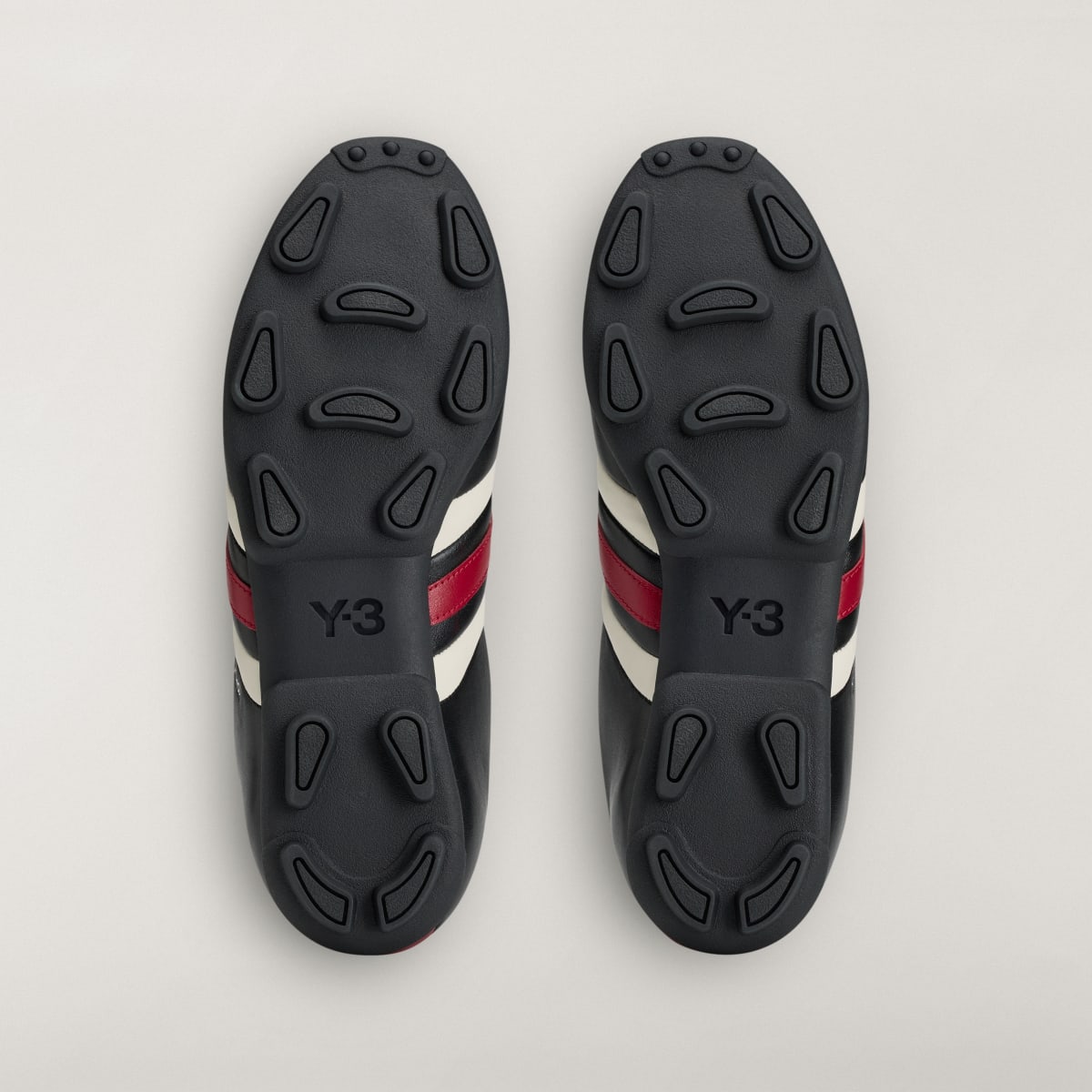 Adidas Men's Y-3 FIELD Trainers - Black / Active Maroon / Off White - Image 4