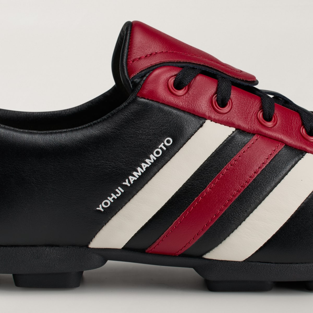 Adidas Men's Y-3 FIELD Trainers - Black / Active Maroon / Off White - Image 8