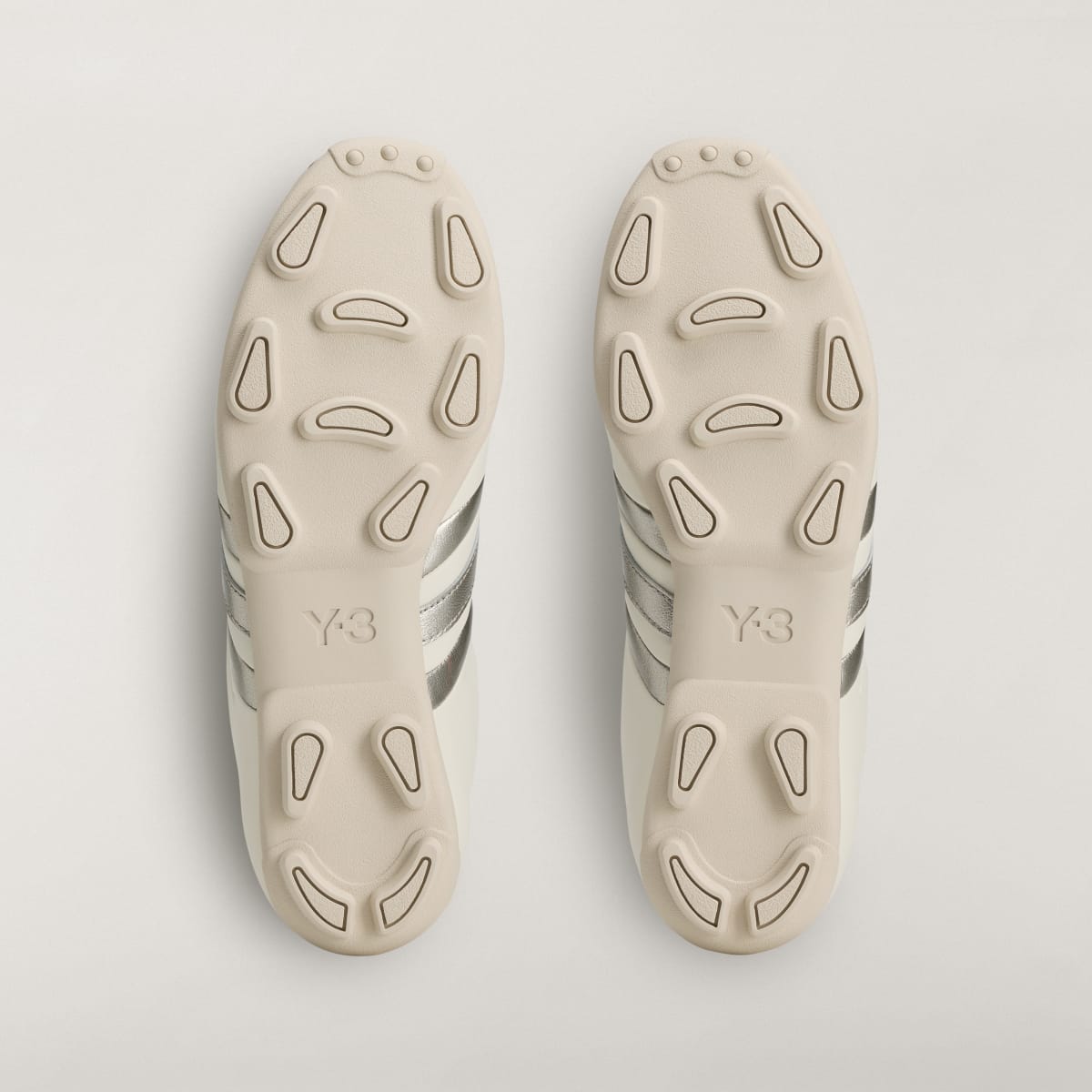 Adidas Men's Y-3 FIELD Trainers - Off White / Silver Metallic / Alumina - Image 3