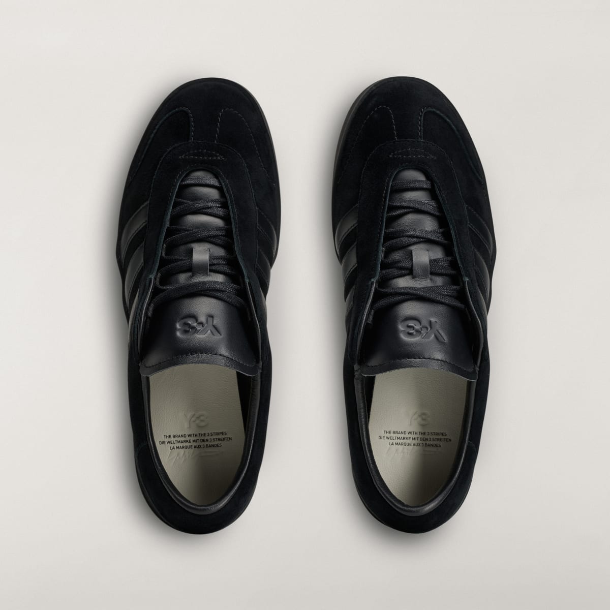 Adidas Women's Y-3 GAZELLE Shoes - Black / Black / Black - Image 2