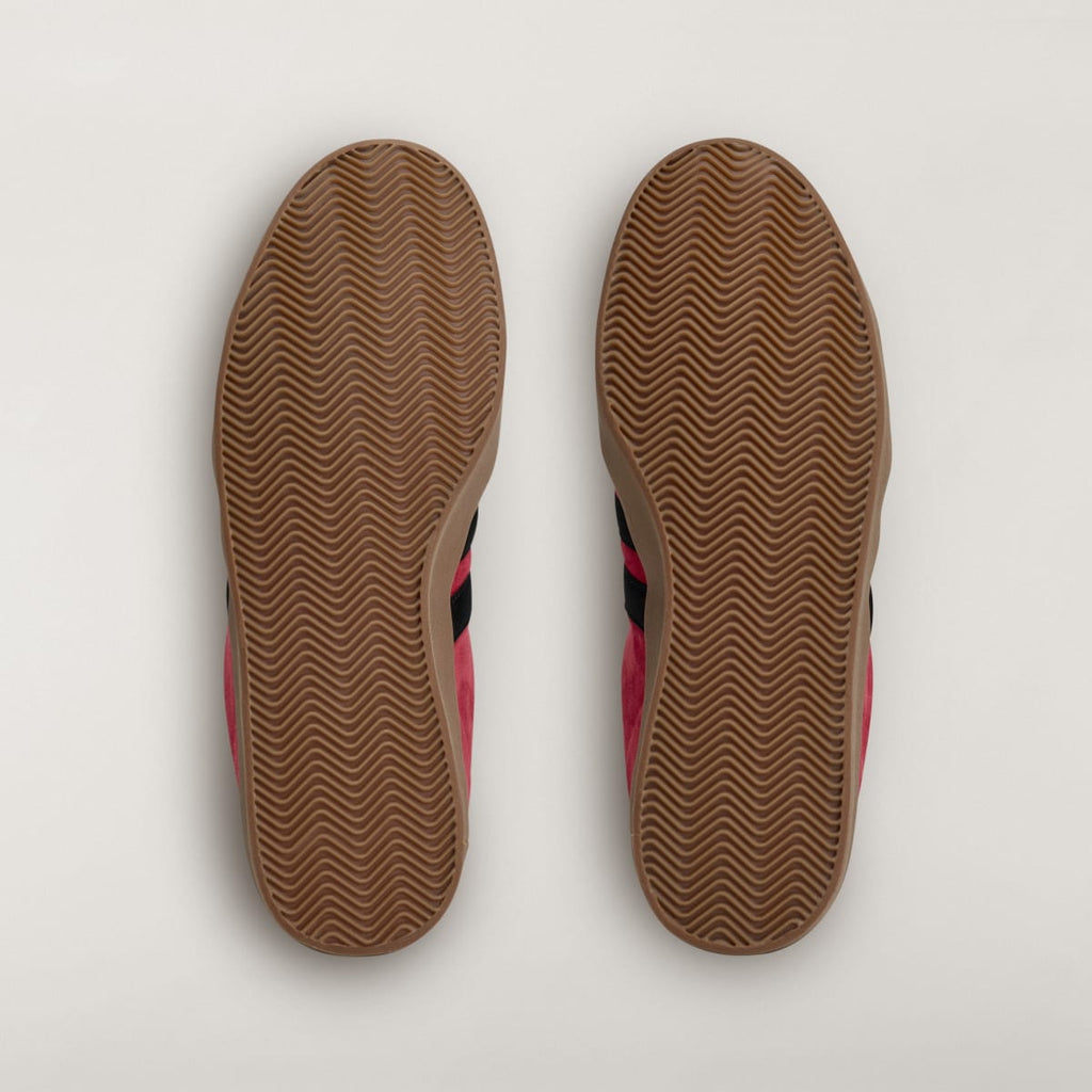 Adidas Men's Y-3 GAZELLE Shoes - Active Maroon / Black / Gum - Image 4