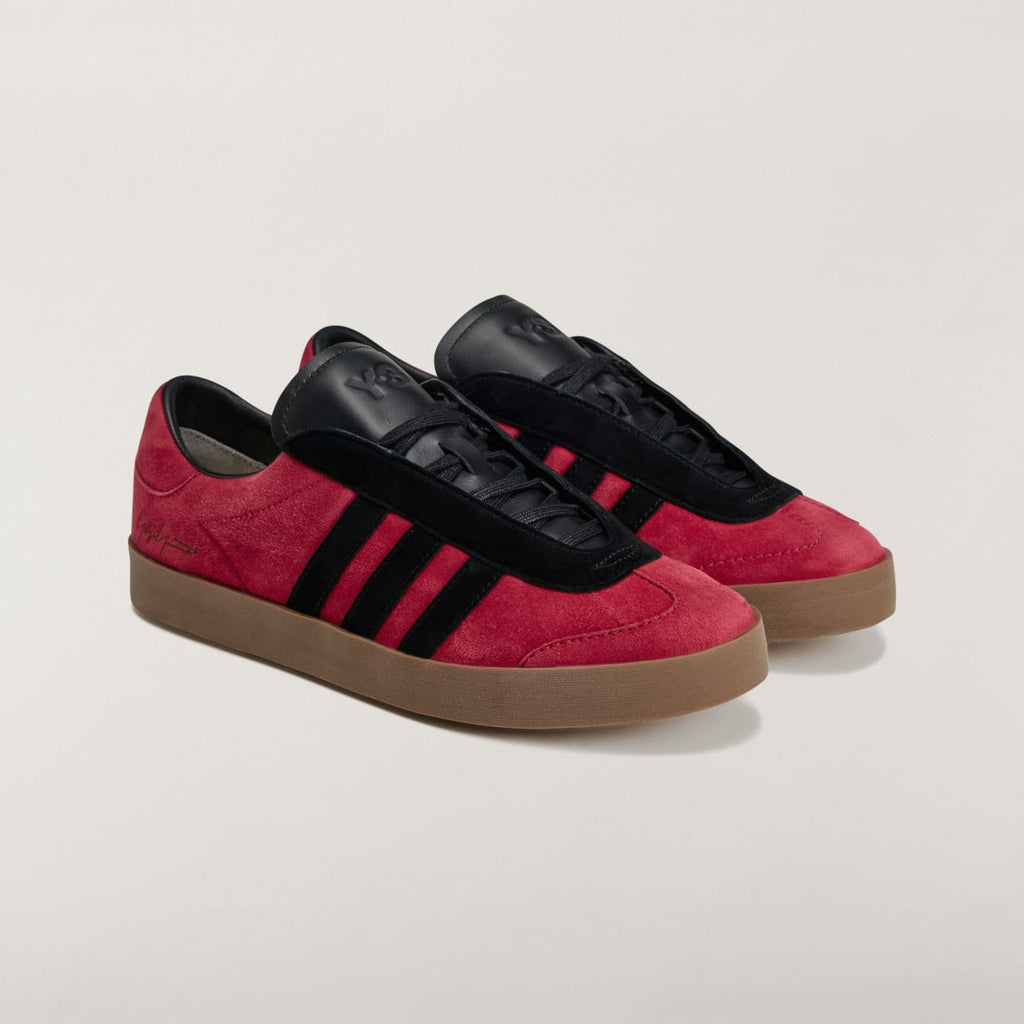 Adidas Men's Y-3 GAZELLE Shoes - Active Maroon / Black / Gum - Image 5