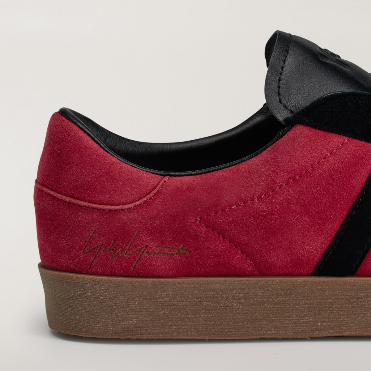 Adidas Men's Y-3 GAZELLE Shoes - Active Maroon / Black / Gum - Image 8