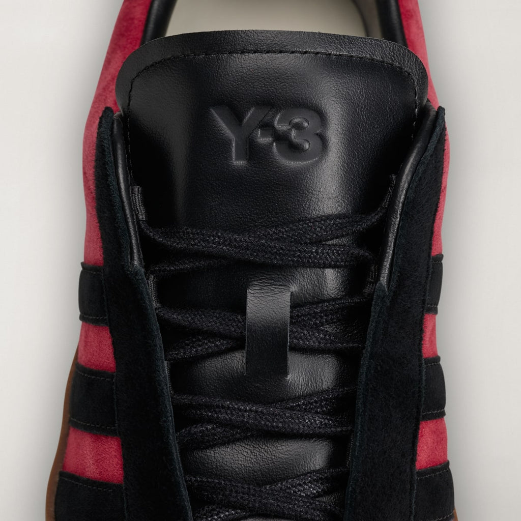 Adidas Men's Y-3 GAZELLE Shoes - Active Maroon / Black / Gum - Image 9