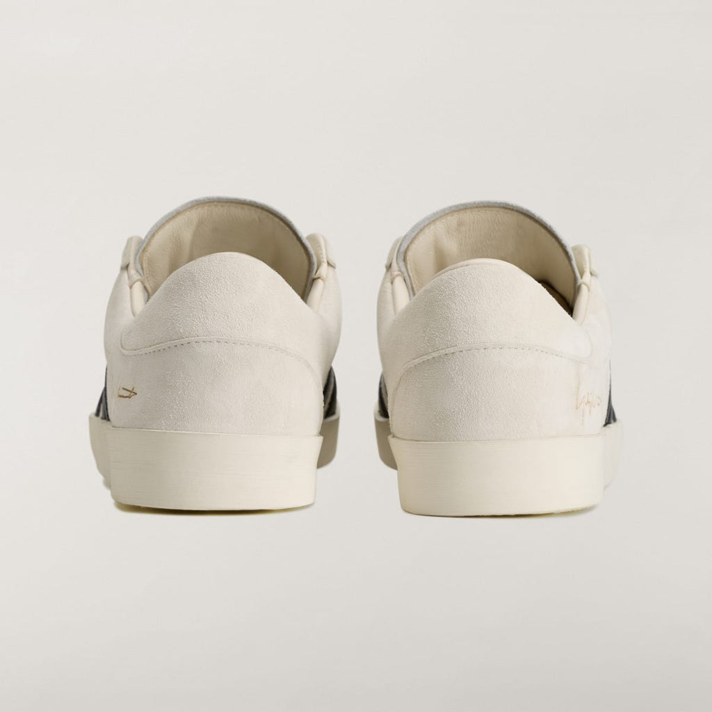Adidas Men's Y-3 GAZELLE Shoes - Off White / Off White / Black - Image 6