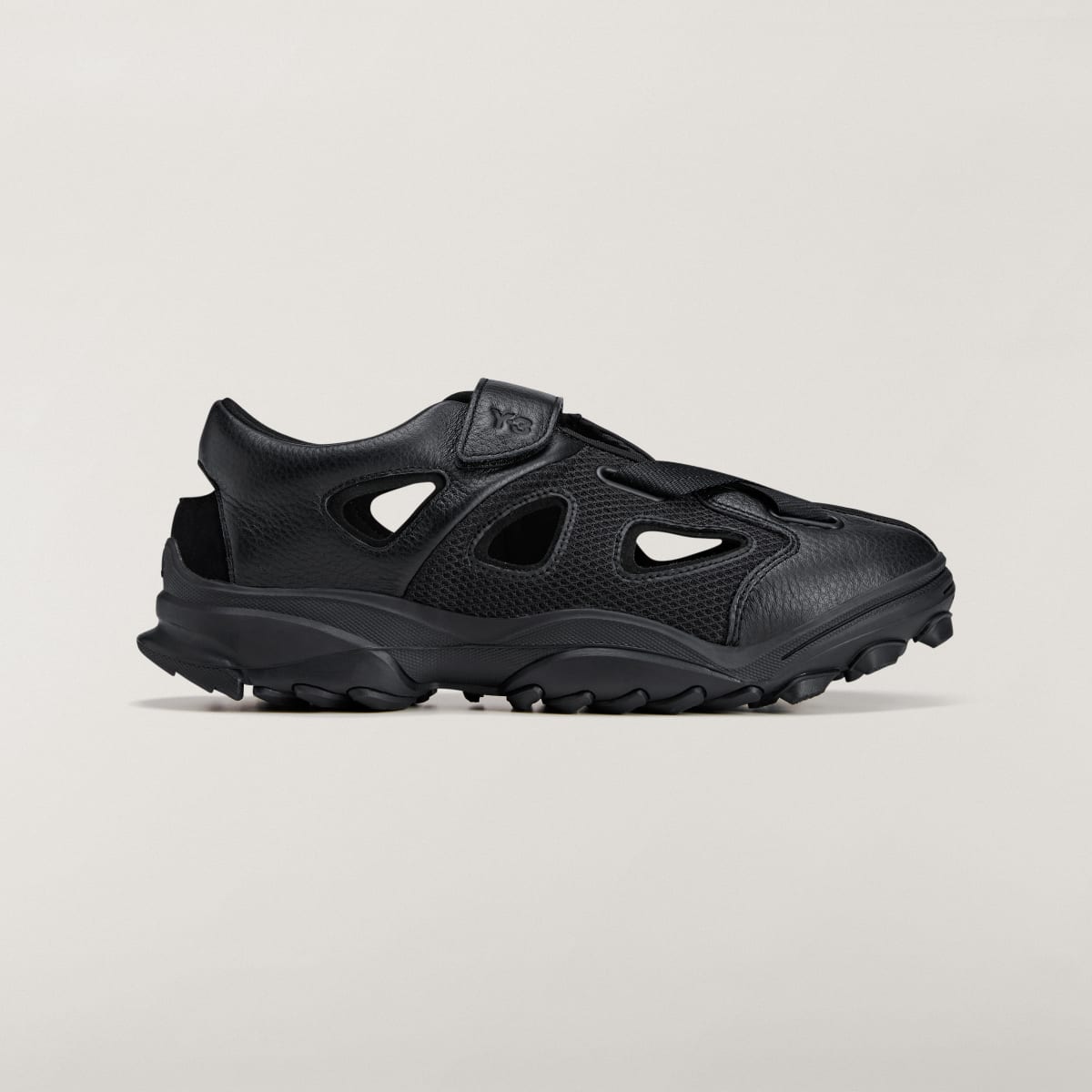 Adidas Women's Y-3 GSG9 SANDAL - Black / Black / Black - Image 1