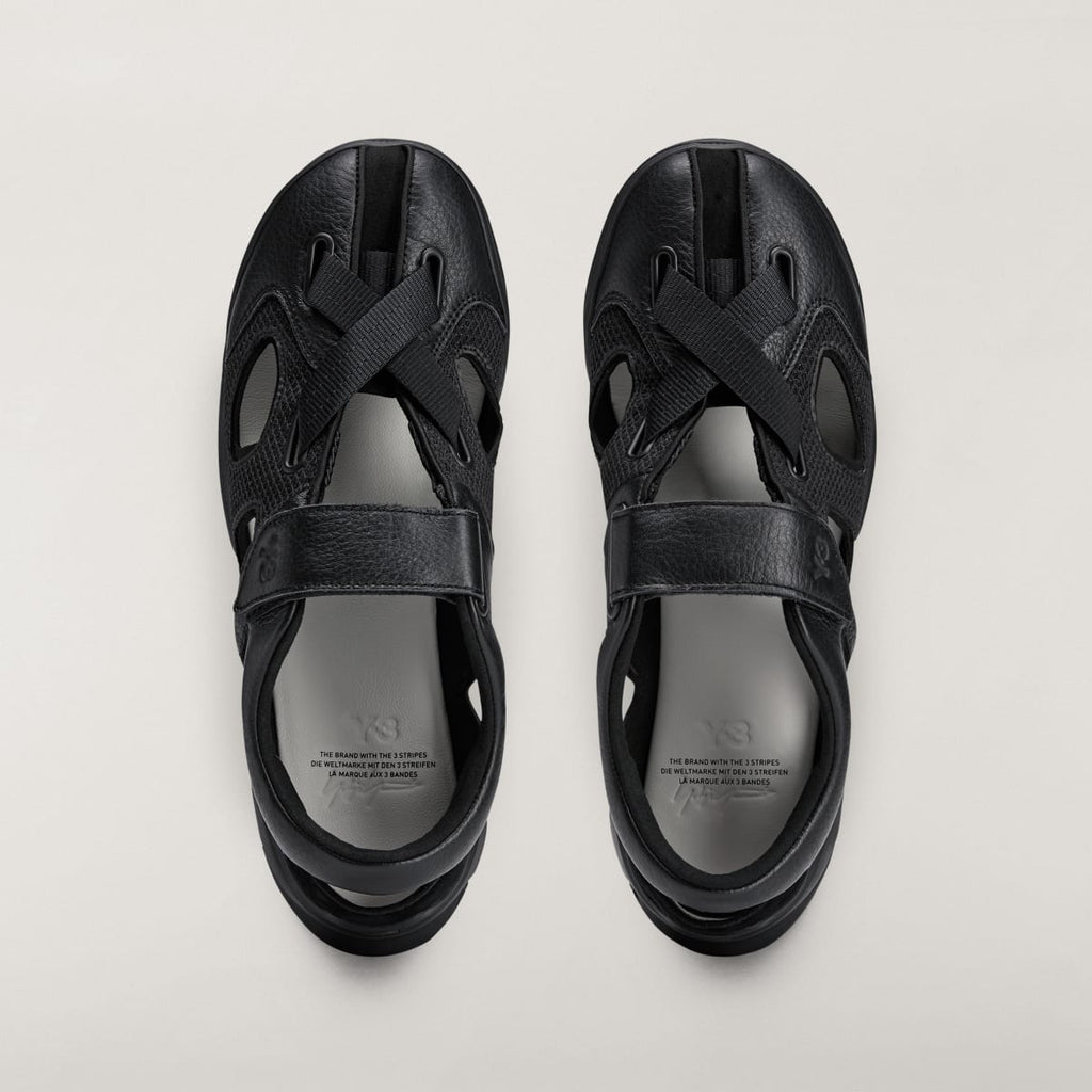 Adidas Men's Y-3 GSG9 SANDAL - Black / Black / Black - Image 2