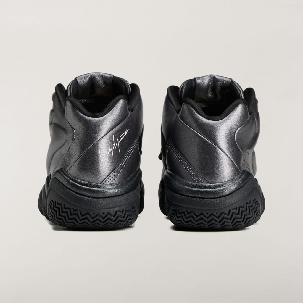 Adidas Men's Y-3 MEGABALL Sneakers - Silver Metallic / Silver Metallic / Black - Image 5