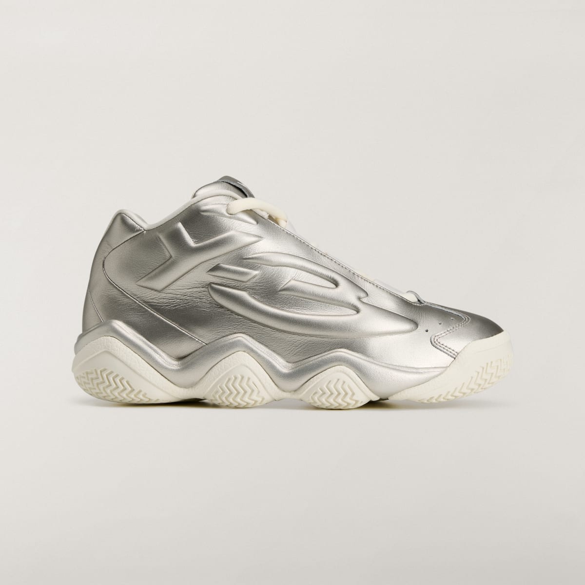 Adidas Women's Y-3 MEGABALL Trainers - Silver Metallic / Silver Metallic / Off White - Image 1