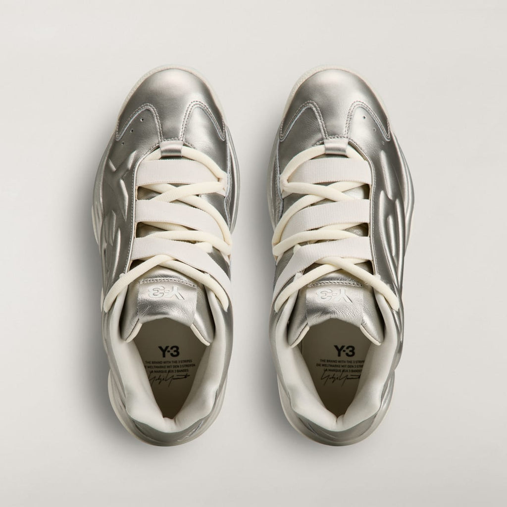 Adidas Women's Y-3 MEGABALL Trainers - Silver Metallic / Silver Metallic / Off White - Image 2