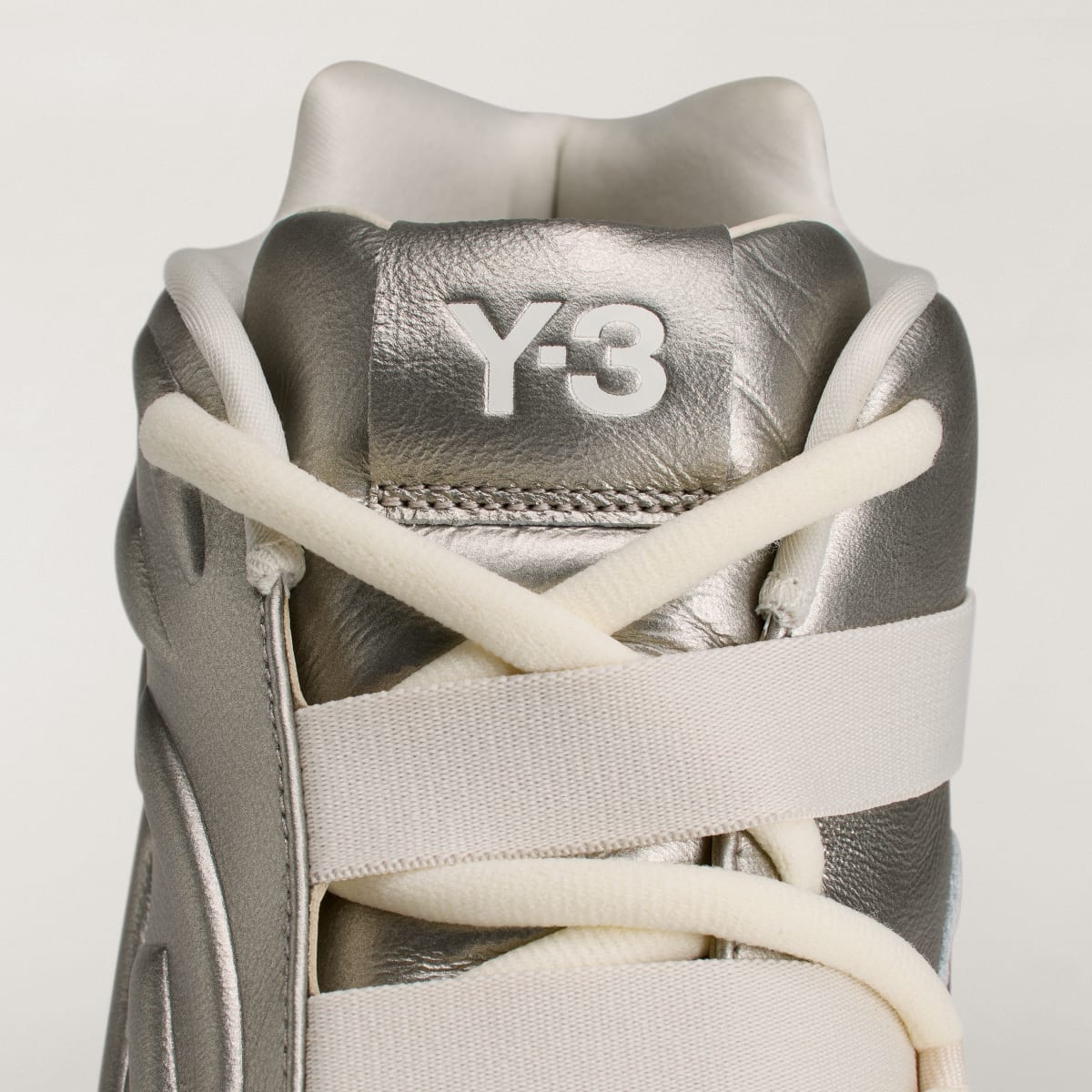 Adidas Men's Y-3 MEGABALL Trainers - Silver Metallic / Silver Metallic / Off White - Image 7