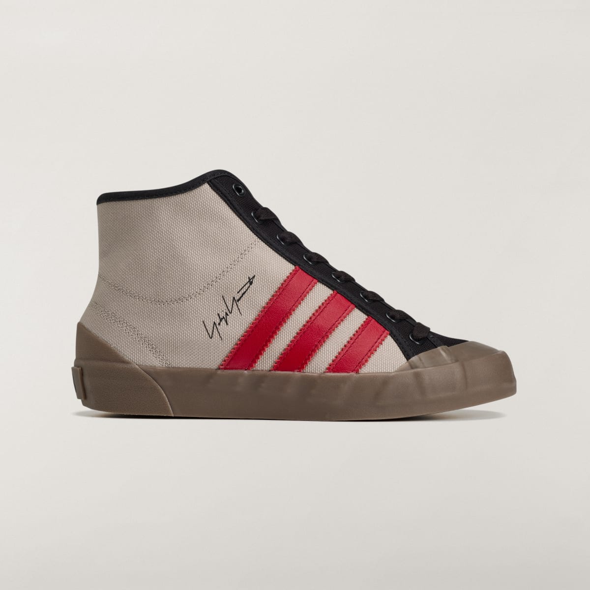 Adidas Women's Y-3 NISI HI - Light Brown / Black / Active Maroon - Image 1