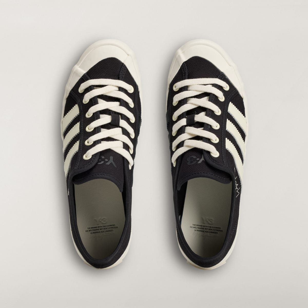 Adidas Men's Y-3 NISI LO - Black / Black / Off White - Image 3
